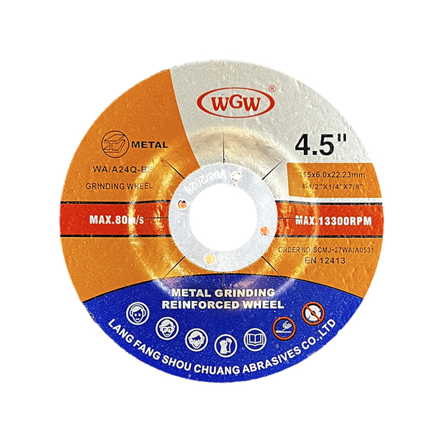 Abrasive Grinding Disc 4.5inch High Hardness OEM Accepted 1 Piece Faster Grinding Rates ISO9001 Certified 3-Year Warranty MPA