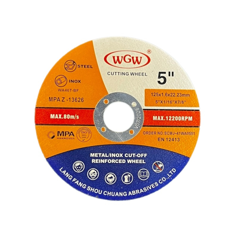 WGW Metal Cutting Disc 125x1.6x22mm - Langfang Shouchuang Abrasives Co.,Ltd