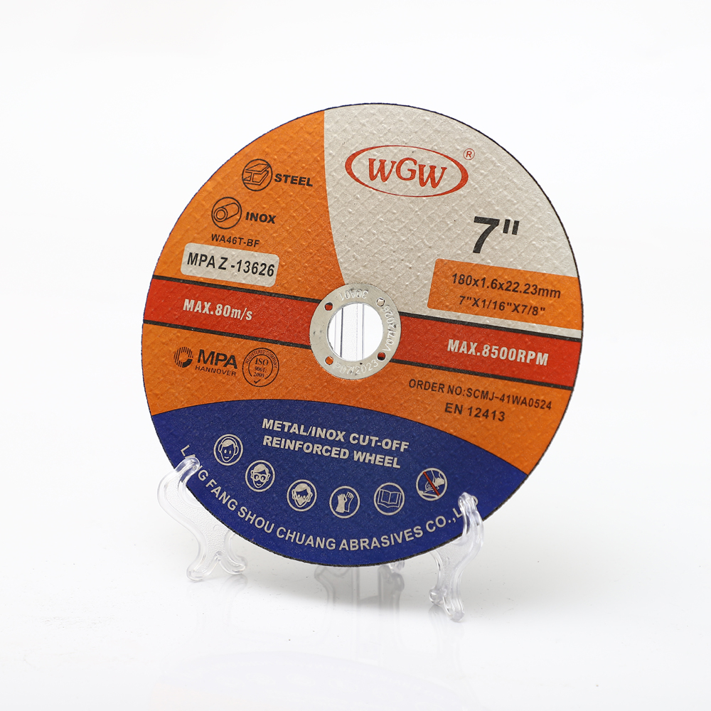 Abrasive Cutting Disc 7inch High Hardness OEM Accepted 1 Piece Faster Grinding Rates ISO9001 Certified 3-Year Warranty MPA