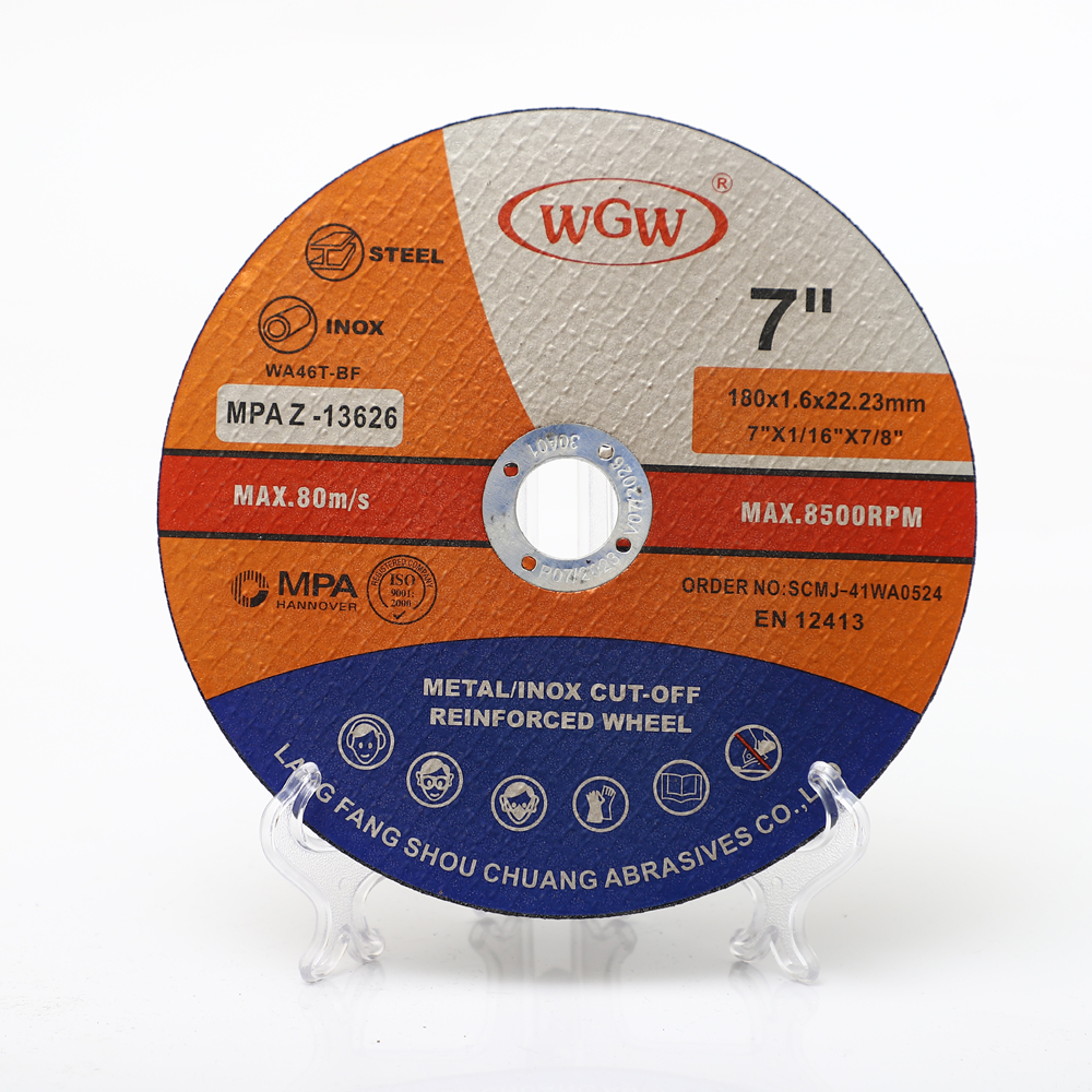 Abrasive Cutting Disc 7inch High Hardness OEM Accepted 1 Piece Faster Grinding Rates ISO9001 Certified 3-Year Warranty MPA