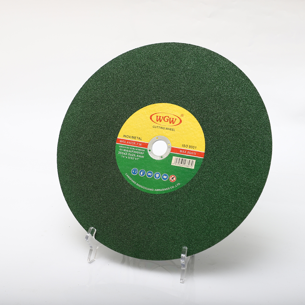 WGW T41 14-Inch High Hardness Aluminum Oxide Abrasive Cutting Disc for Stainless Steel