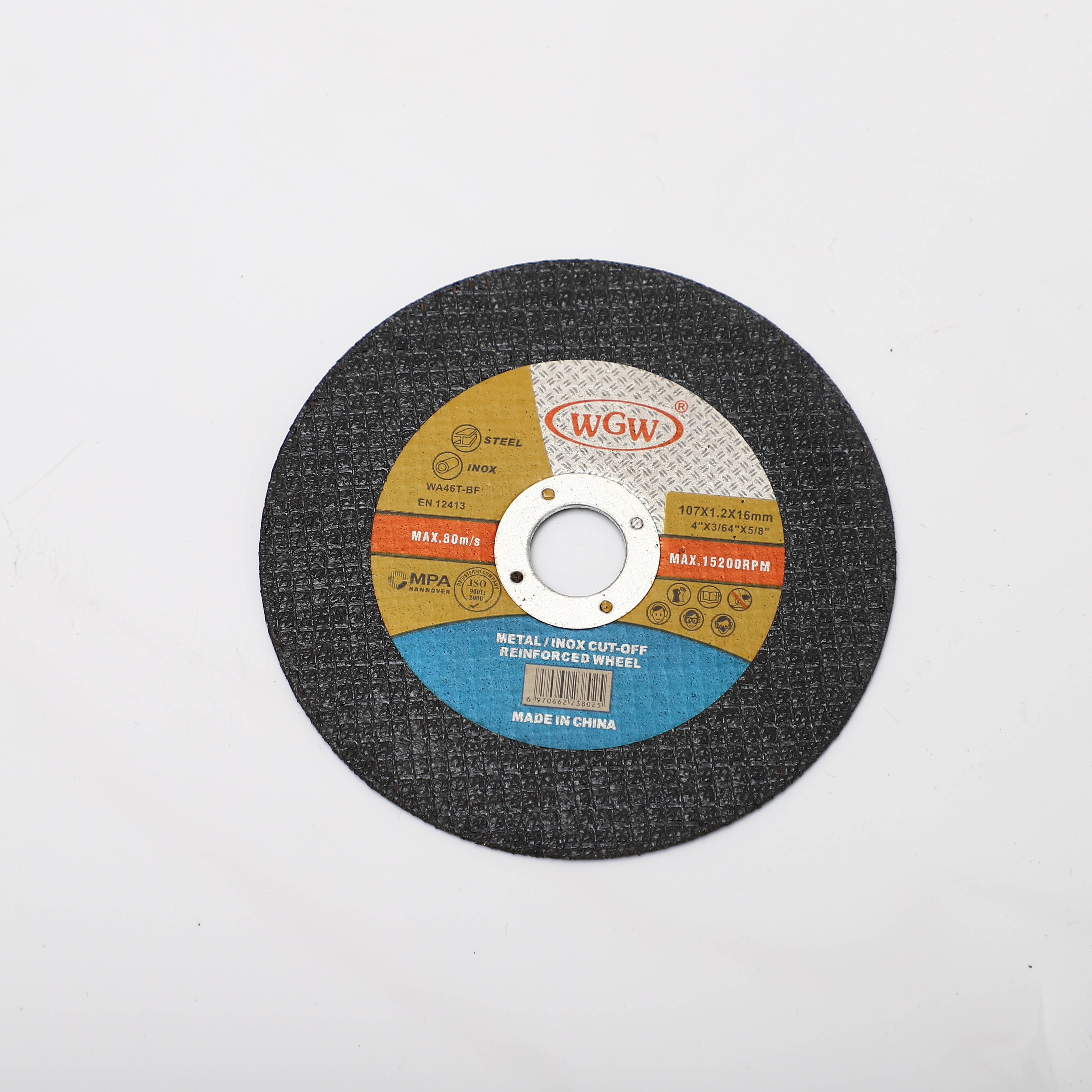 Abrasive Cutting Disc 4inch High Hardness OEM Accepted 1 Piece Faster Grinding Rates ISO9001 Certified 3-Year Warranty MPA