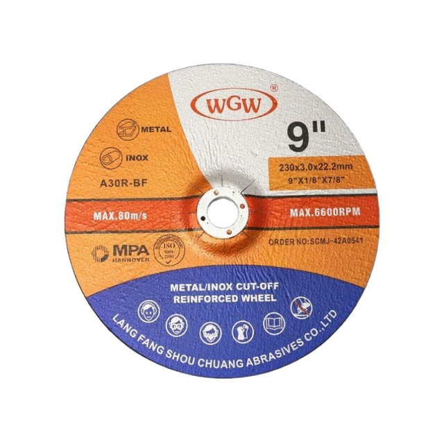 China Cutting Disc T42-230x3x22mm ,Aluminum Oxide Disc Metal 80m/s Professional Manufacturer 