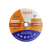 WGW T27 9 -Inch High Hardness Aluminum Oxide Abrasive Cutting Disc for Stainless Steel