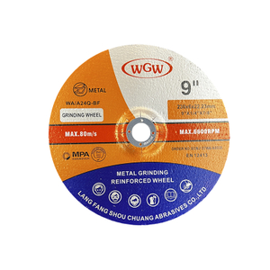 WGW T27 9 -Inch High Hardness Aluminum Oxide Abrasive Cutting Disc for Stainless Steel