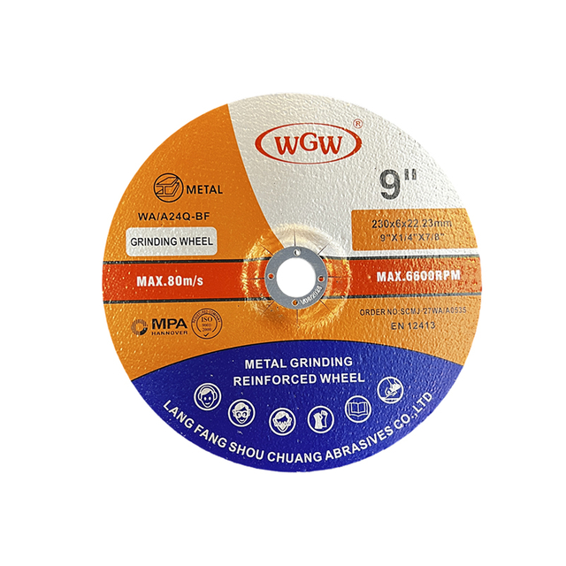 WGW T27 9 -Inch High Hardness Aluminum Oxide Abrasive Cutting Disc for Stainless Steel