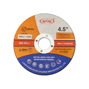 WGW Long-lasting Smooth 115mm X 3.0 X22.23mm Metal Cutting Disc 80m/s High Hardness Portable Angle Grinder 