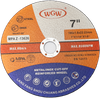 WGW T41 7-Inch High Hardness Aluminum Oxide Abrasive Cutting Disc for Stainless Steel