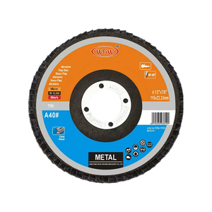 WGW T27 4.5-Inch High Hardness Aluminum Oxide Abrasive Flap Disc for Stainless Steel