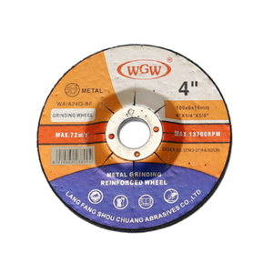 WGW T27 4 -Inch High Hardness Aluminum Oxide Abrasive Cutting Disc for Stainless Steel