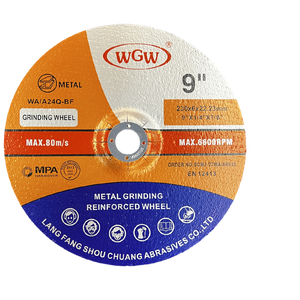 WGW 9Inch T27-230X6X22.23mm Metal Grinding Disc Abrasive Tools for SS/Iron With Wholesale Price 