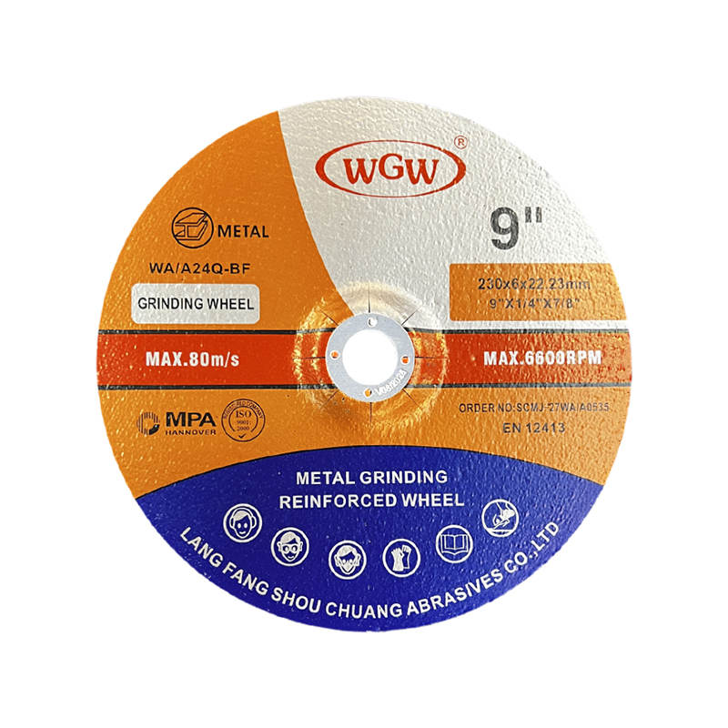 WGW Industrial Metal Grinding Disc 230x6x22mm - Langfang Shouchuang Abrasives Co