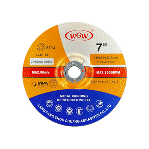 WGW Cutting Disc T27-180x6x22mm ,Aluminum Oxide Disc Metal 80m/s Made in China 