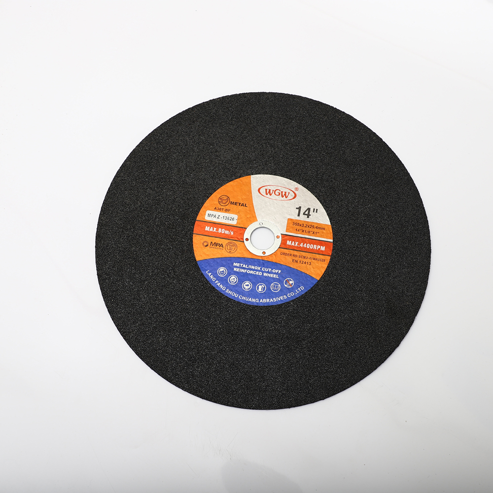 WGW T41 355-Inch High Hardness Aluminum Oxide Abrasive Cutting Disc for Stainless Steel