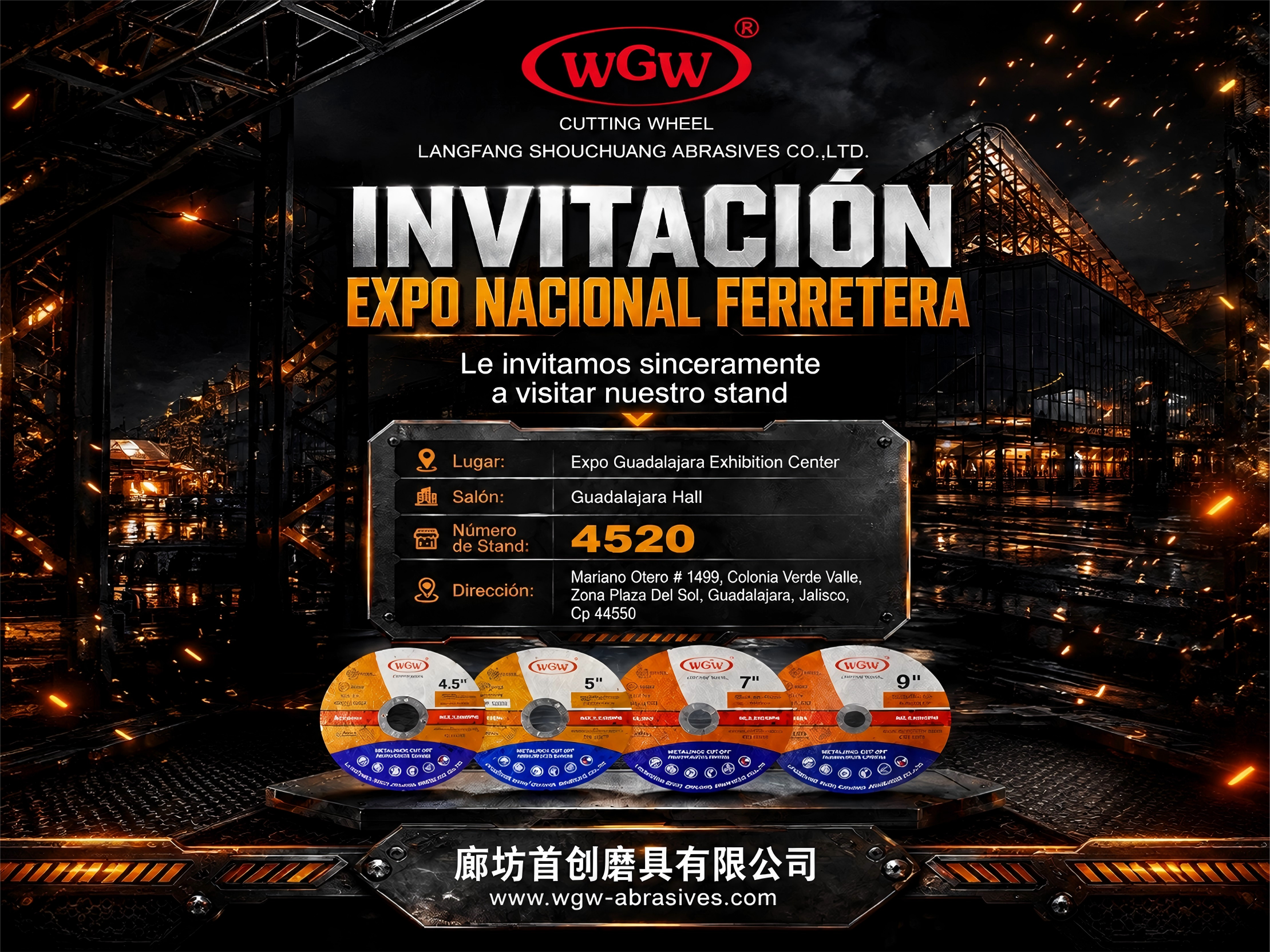 WGW Abrasives Invites You to Visit Us at Expo Nacional Ferretera, Mexico