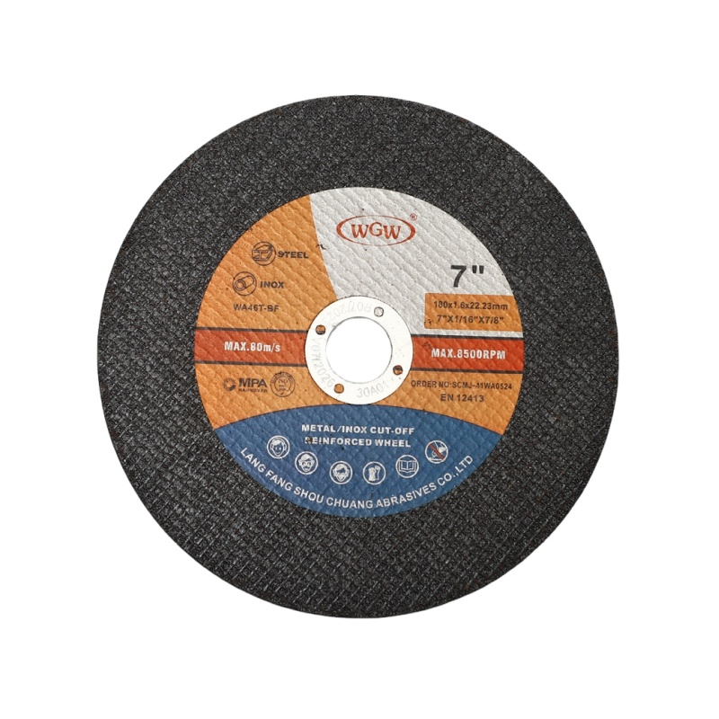 WGW 7Inch T41-180x1.6x22.23mm Industrial Metal Cutting Disc - Langfang Shouchuan