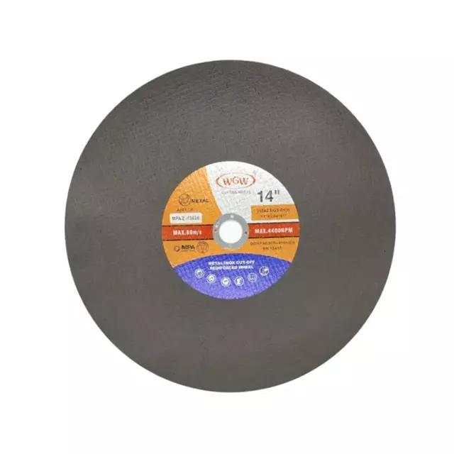 WGW Industrial Metal Cutting Disc 355x2.8x25.4mm 14Inch Cutting for Metal And Iron with Highly Cost-effective 