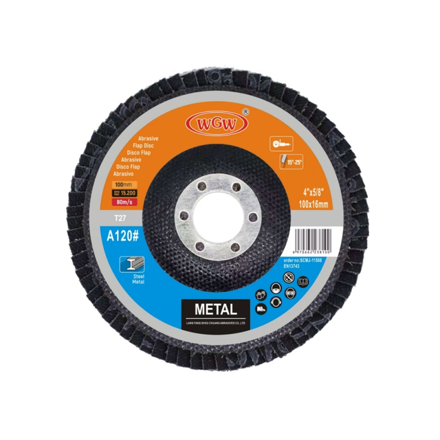 Abrasive Flap Disc 4inch High Hardness OEM Accepted 1 Piece Faster Grinding Rates ISO9001 Certified 3-Year Warranty MPA