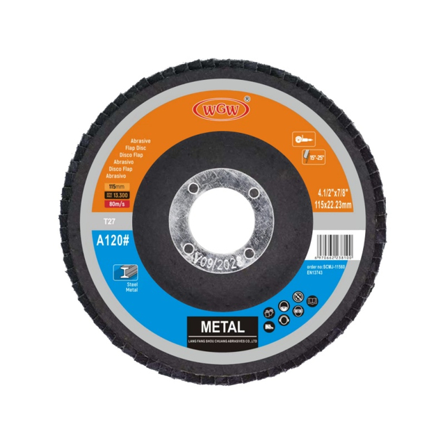 High-quality 115x22 120# Flap Discs From The Source Factory, Universal for Grinding And Polishing, Customized Services Available 